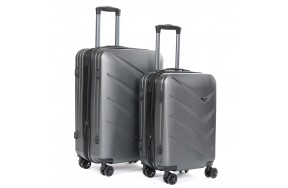 Комплект чемоданов PODIUM 2/1 ABS-пластик 8340 серый