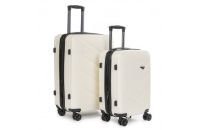 Комплект чемоданов PODIUM 2/1 ABS-пластик 8340 белый