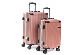 Комплект чемоданов PODIUM 2/1 ABS-пластик 04 розовый