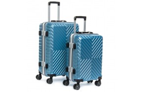 Комплект чемоданов PODIUM 2/1 ABS-пластик 07 голубой