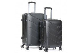 Комплект чемоданов PODIUM 2/1 ABS-пластик 8340 черный