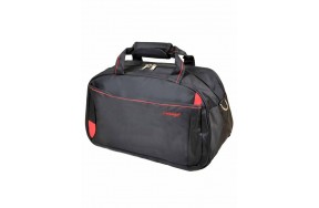 Дорожная сумка Catesiga нейлоновая, чёрная (22806-20 Medium black-red)