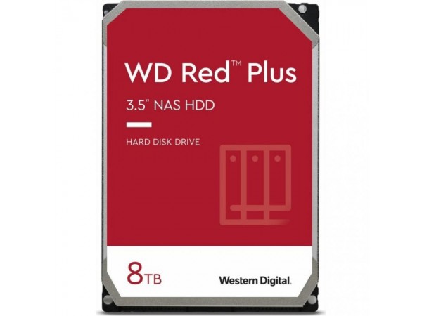 Жорсткий диск WD Red Plus 8TB/3.5/5640/256/S3.0 (WD80EFPX) в Києві. Недорого Жесткие диски