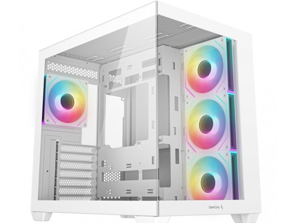 Корпус Deepcool CG530 4F без БЖ ITX/Micro-ATX/ATX, білиу ,2x3.5,2+1*2.5