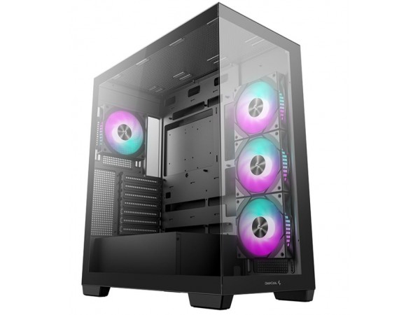 Корпус Deepcool CG580 4F чорний Без БЖ ITX/Micro-ATX/ATX/MicroATX, 2x3.5,2+2*2.5