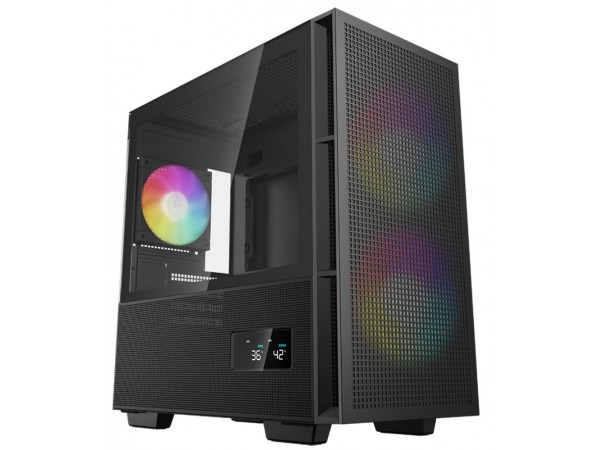 Корпус Deepcool CH360 Digital чорний без БЖ Mini-ITX / Micro-ATX, 2x3.5,2+1*2.5