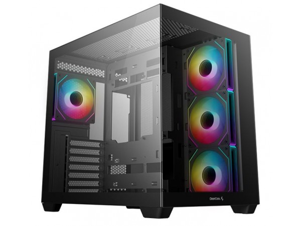 Корпус Deepcool CG530 4F без БЖ ITX/Micro-ATX/ATX,чорний.,2x3.5,2+1*2.5