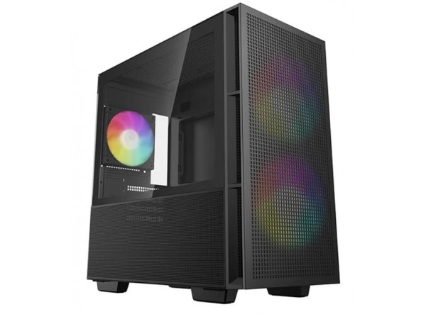 Корпус Deepcool CH360 Без БЖ Mini-ITX / Micro-ATX чорный.,2x3.5,2+1*2.5