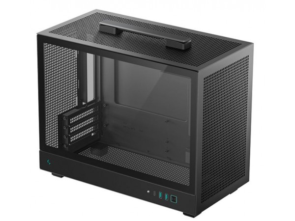 Корпус Deepcool CH160 PLUS чорний Без БЖ Mini-ITX/Micro-ATX, 375*195*323.5(L×W×H)