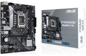 Материнська плата ASUS PRIME B660M-K D4  (s1700, Intel B660, PCI-Ex16)