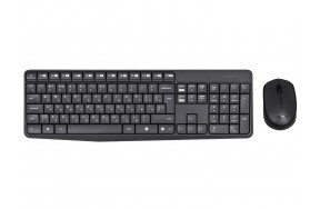 Комплект (клавіатура, миша) Logitech Wireless MK235 Black USB EU/UKR (920-007931,920-007905)