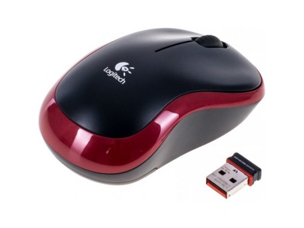 Миша бездротова Logitech Wireless M185 Red(910-002240)