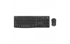 Комплект (клавіатура, миша) Logitech Wireless MK295 Silent Combo Black UKR(920-009800)