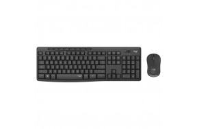 Комплект (клавіатура, миша) Logitech Wireless MK295 Silent Combo Black UKR(920-009800)
