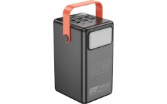 Зовнішній акумулятор (павербанк) Hoco DB03 Max Centurion 100000mAh 65W Black