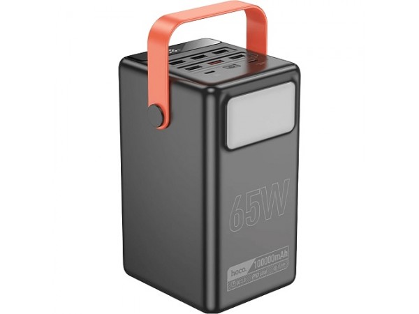 Зовнішній акумулятор (павербанк) Hoco DB03 Max Centurion 100000mAh 65W Black