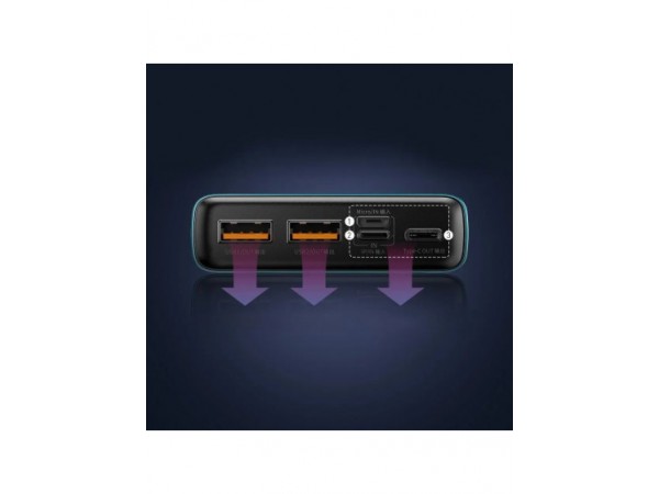 Універсальная мобільна батарея Baseus Adaman Metal, 20000mAh, LCD 22,5W