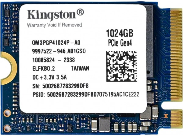 SSD M.2 2230 NVMe 1TB Kingston OM3PGP TLC 4500/4200MB/s PCIE 4.0 bulk