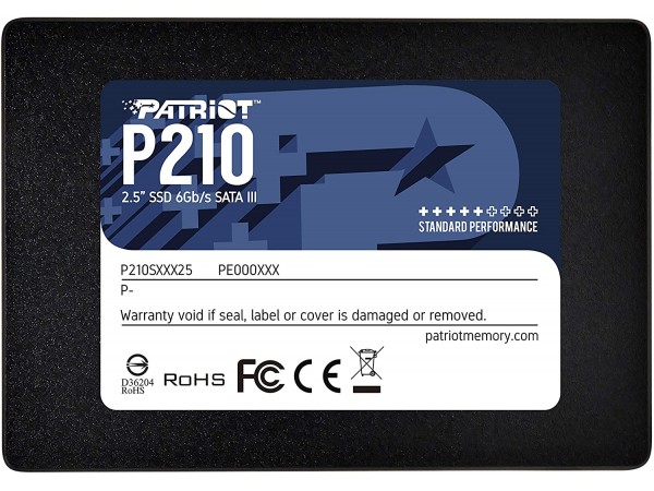 SSD 2,5 512GB Patriot P210 3D NAND 520/430MB/s