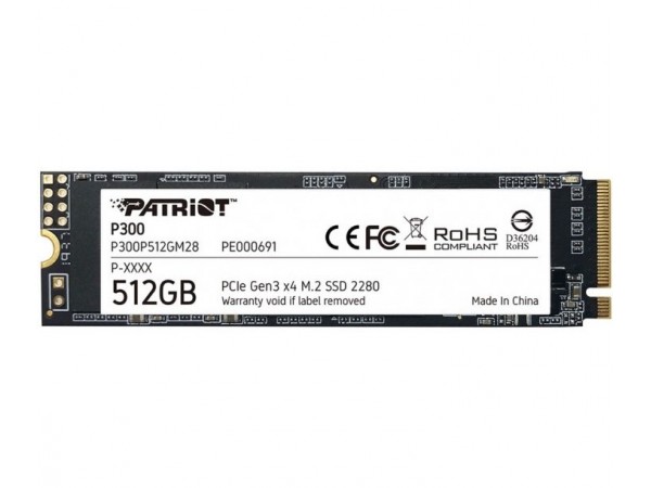 SSD M.2 NVMe 512GB Patriot P300 SM 3D TLC 1700/1200MB/s