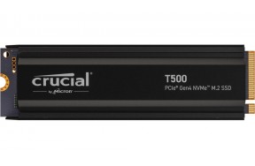 SSD M.2 NVMe 1TB Crucial T500 3D TLC 7300/6800 MB/s PCIe 4.0 з радіатором