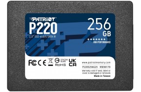 SSD 2,5 256GB Patriot P220 3D NAND 550/490MB/s