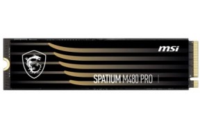 SSD M.2 NVMe 1TB MSI Spatium M480 Pro Phison E18 3D TLC 7400/6000 MB/s (S78-440L1G0-P83)