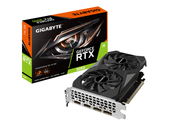 Відеокарта Gigabyte GeForce RTX3050 Windforce OC 6G (GV-N3050WF2OCV2-6GD)
