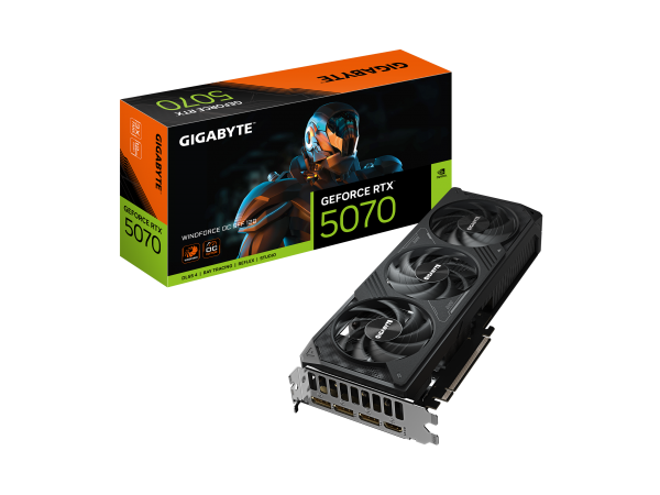 Відеокарта Gigabyte GeForce RTX5070 Windforce OC 12G 3xFAN