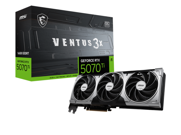 Відеокарта MSI GeForce RTX5070 Ti VENTUS 3X 16G OC (V531-092)(V531-083)