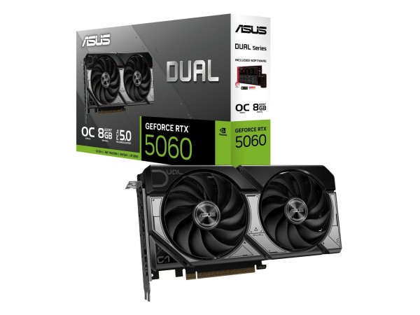 Відеокарта ASUS GeForce RTX5060 DUAL O8G (90YV0N12-M0NA00)