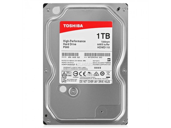 Жорсткий диск Toshiba 1TB/3.5/7200/64 SATA в Києві. Недорого Жесткие диски