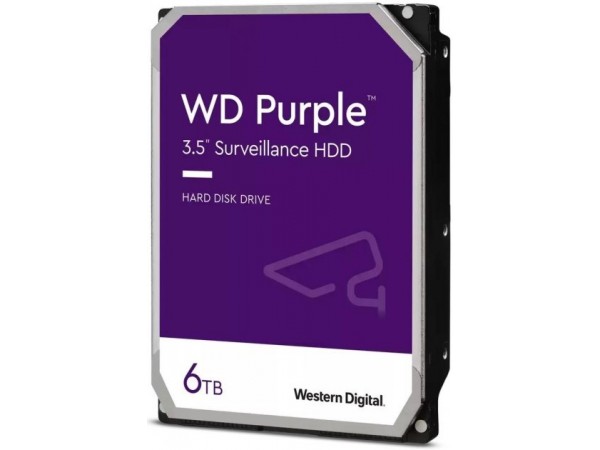 Жорсткий диск WD Purple 6TB/3.5/5400/256/S3.0 (WD64PURZ)