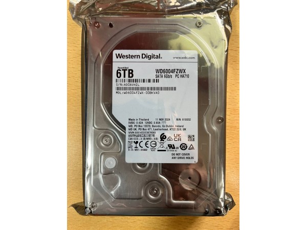 Жорсткий диск WD Black 6TB/3.5/7200/128/S3.0 (WD6004FZWX) recertified