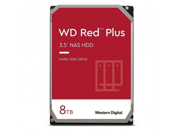 Жорсткий диск WD Red Plus 8TB/3.5/7200/256/S3.0 (WD80EFBX) в Києві. Недорого Жесткие диски