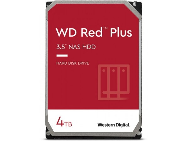Жорсткий диск WD Red Plus 4TB/3.5/5400/128/S3.0 (WD40EFZX) в Києві. Недорого Жесткие диски