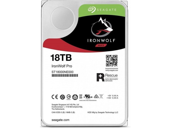 Жорсткий диск Seagate IronWolf Pro 18TB/3.5/7200/256/S3.0 (ST18000NE000) в Києві. Недорого Жорсткі диски