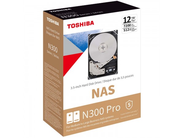 Жорсткий диск Toshiba P300 Pro 12Tb/3.5/7200/512/S3.0 (HDWG51CXZSTB)