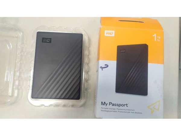 Жорсткий диск зовнішній WD My Passport 1TB Black (WDBYVG0010BBK-WESN.Б/В) ext. в Києві. Недорого Жесткие диски