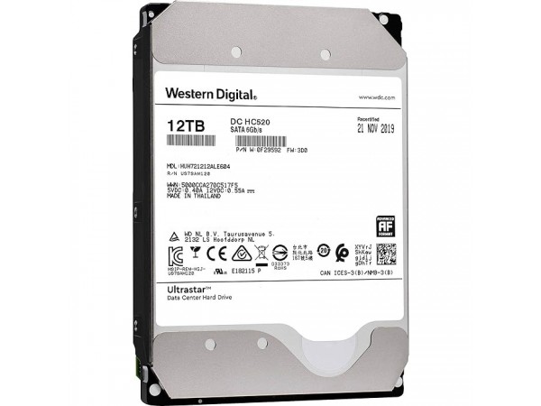 Жорсткий диск WD Ultrastar DC HC520 12TB/3.5/7200/256/S3.0 (HUH721212ALE604/0F30146)