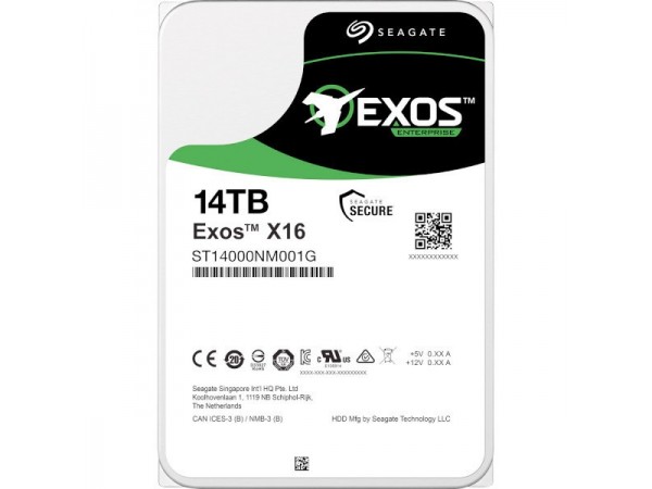 Жорсткий диск Seagate Exos X16 14TB/3.5/7200/256/S3.0 (ST14000NM001G) в Києві. Недорого Жесткие диски