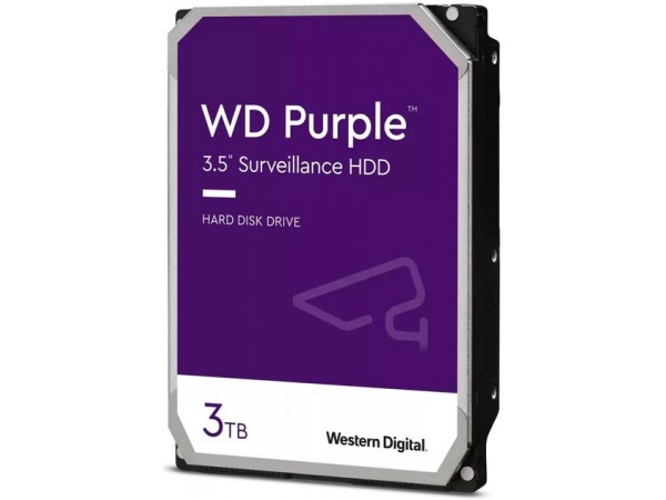 Жорсткий диск WD Purple 3TB/3.5/5400/256/S3.0 (WD33PURZ)