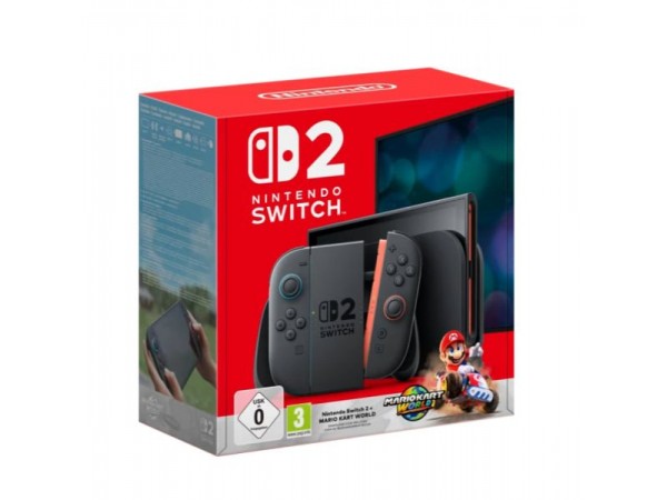Портативна ігрова приставка Nintendo Switch 2 Black Mario Kart World Bundle (0045496321529)