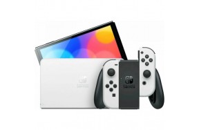 Портативная игровая приставка Nintendo Switch OLED with White Joy-Con