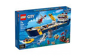 Блочный конструктор LEGO City Океан: исследовательское судно 745 деталей (60266)