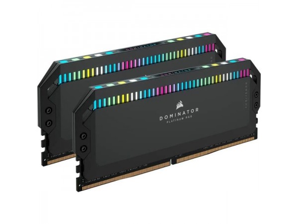 Пам'ять для настільних комп'ютерів Corsair 64 GB (2x32GB) DDR5 5200 MHz Dominator Platinum RGB (CMT64GX5M2B5200C40) в Києві. Недорого Оперативна пам'ять