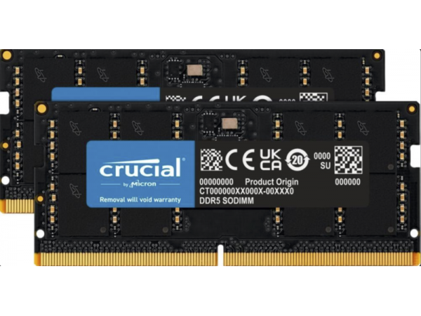 Пам'ять для ноутбуків Crucial 96 GB (2x48GB) DDR5 5600 MHz (CT2K48G56C46S5)