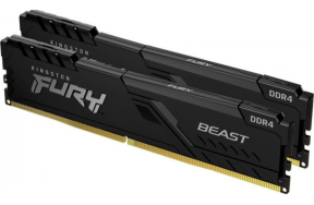 Пам'ять для настільних комп'ютерів Kingston FURY 16 GB (2x8GB) DDR4 3600 MHz Beast (KF436C17BBK2/16)