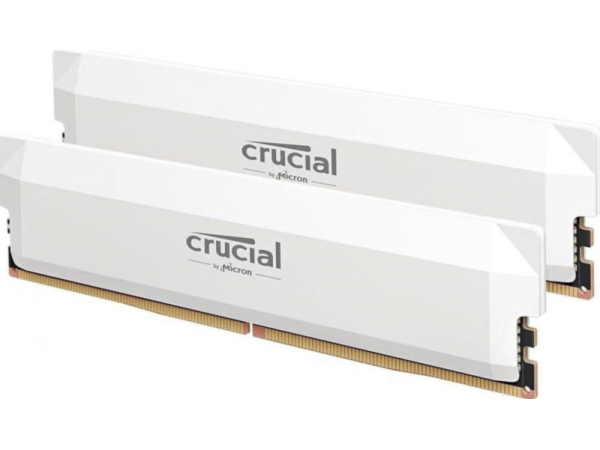 Пам'ять для настільних комп'ютерів Crucial 32 GB (2x16GB) DDR5 6000 MHz Pro Overclocking White (CP2K16G60C36U5W)