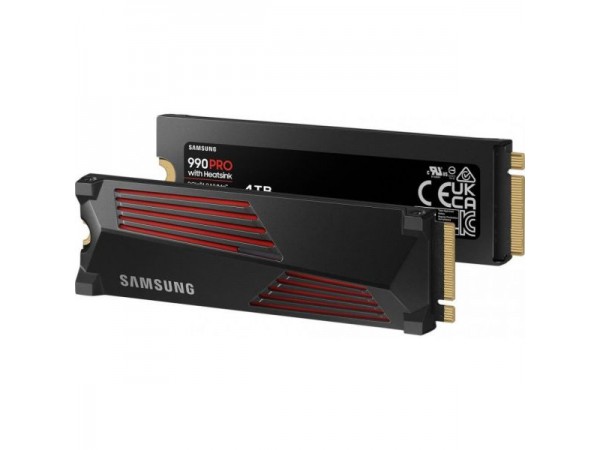 SSD накопичувач Samsung 990 PRO with Heatsink 4 TB (MZ-V9P4T0CW)